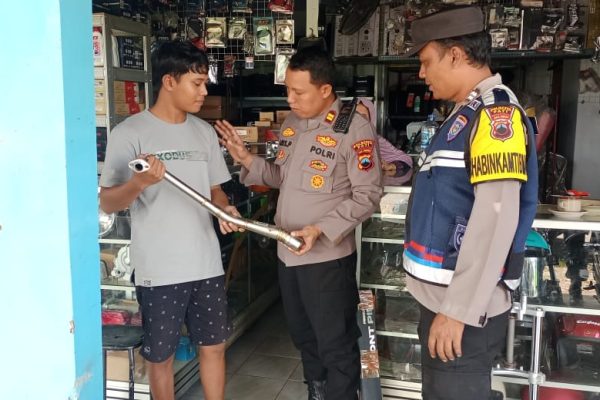 Menjelang Kampanye Tiba, Kapolsek Tayu Brantas Knalpot Brong
