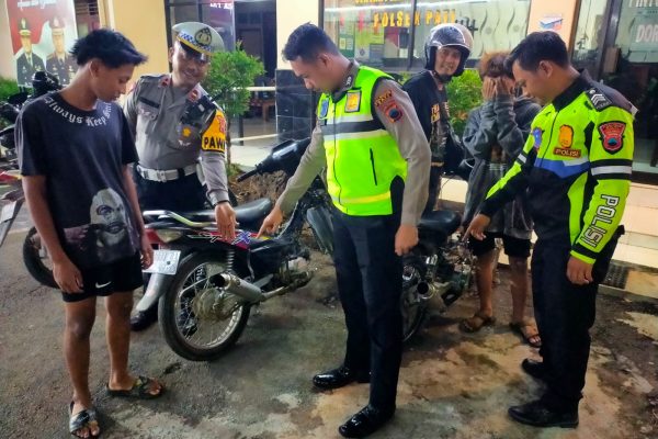 Knalpot Brong Dibrantas Total, Polisi Sita 54 Sepeda Motor