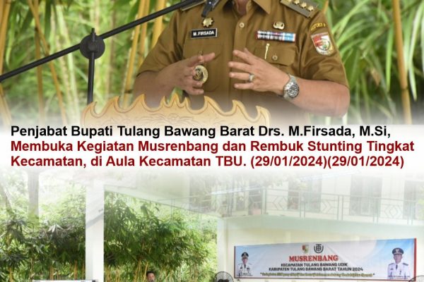 Musrenbang Kecamatan, M. Firsada : Persoalan mendesak yang menjadi prioritas