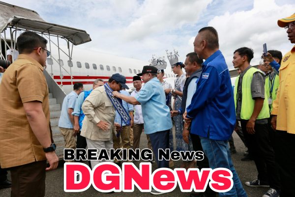 Kedatangan Capres Prabowo Di Lampung Disambut Dukungan Penuh Masyarakat Yang Datang Dari Penjuru Provinsi Lampung