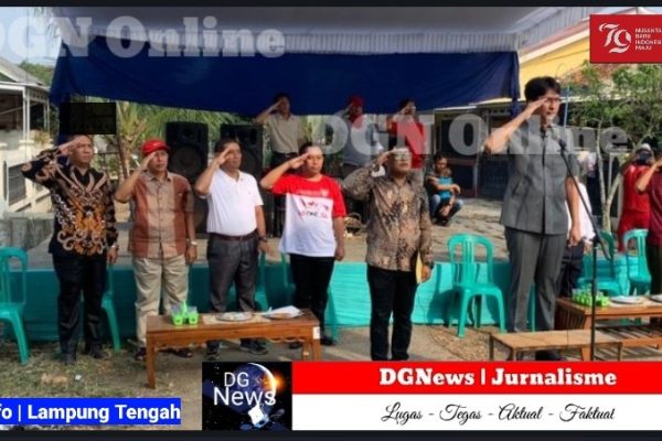 Upacara HUT RI Ke – 79 IKN Menjadi Semangat Warga Perum Bumi Permai Yukum Jaya Gelar Upacara Bendera Dipimpin Irup Wakil DPRD Lampung Tengah Firdaus Ali
