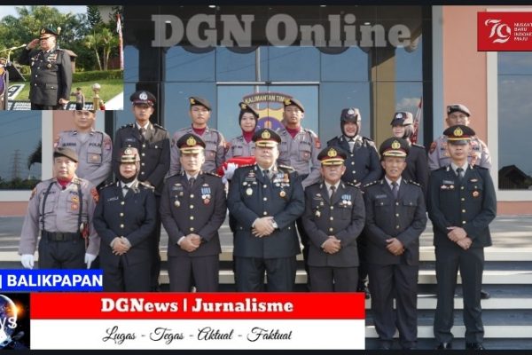 Semarak HUT RI ke-79, Karo SDM Polda Kaltim Pimpin Upacara Penurunan Bendera