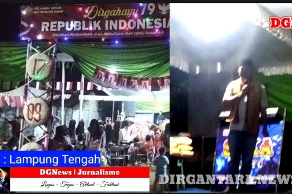 Pemuda Gunung Sugih Adakan Panggung Hiburan Dan Penyerahan Hadiah Lomba Di Puncak Acara Peringatan HUT RI Ke – 79